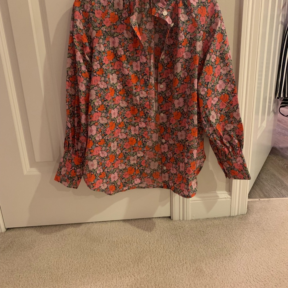Jcrew liberty print top 0 NWT
